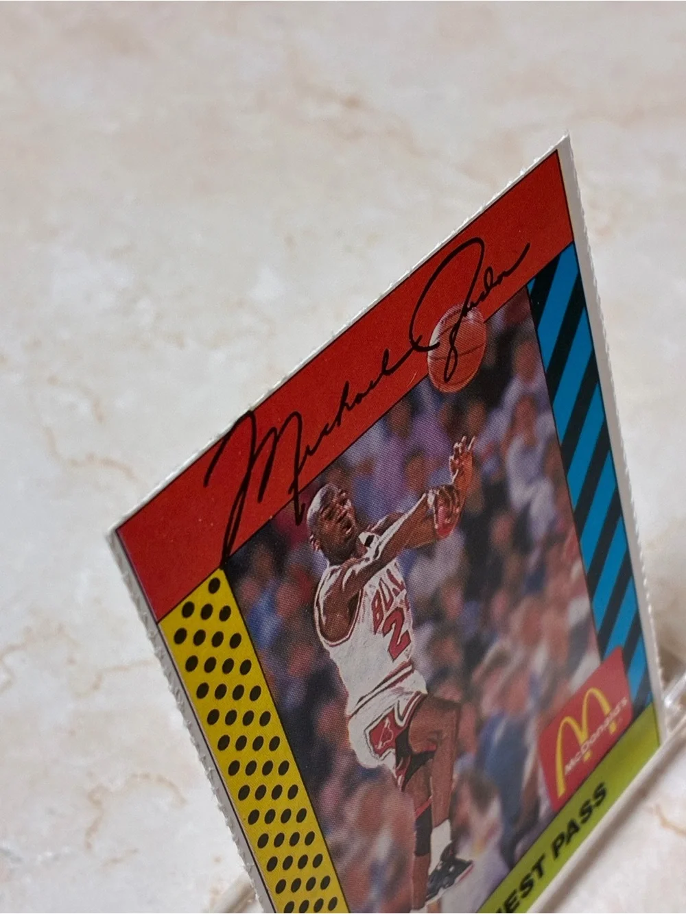 Michael Jordan “The Chest Pass”McDonald’s Basketball Card